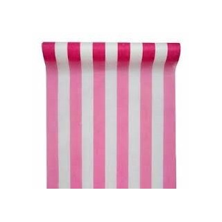Runner da tavola a righe fucsia fanon 30 cm x 10m