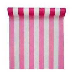 Runner da tavola a righe fucsia fanon 30 cm x 10m