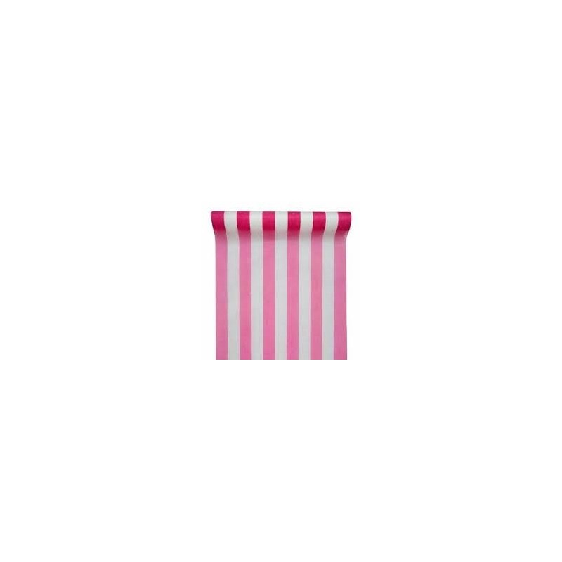 Runner da tavola a righe fucsia fanon 30 cm x 10m