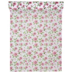 Chemin de table Liberty rose, 30cmx5m