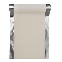 Chemin de table Méli mélo, 30 cm x 3 m, argenté
