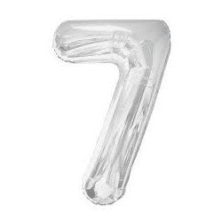 Pallone metallizato, 86cm, numero 7