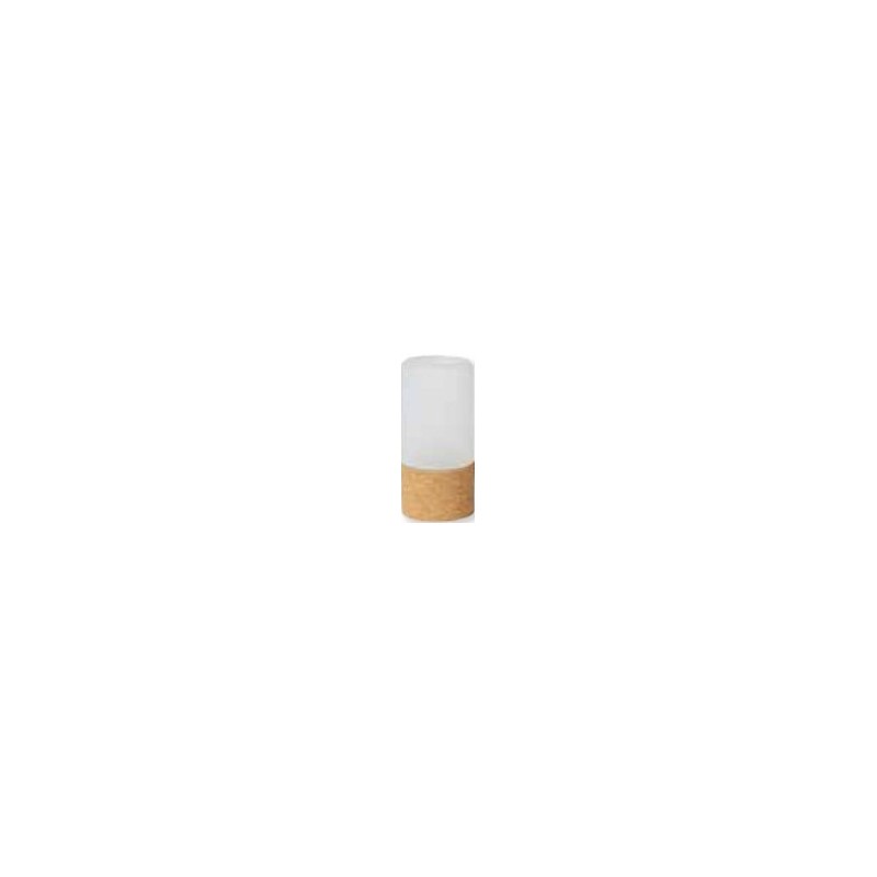 Kerzenhalter aus Kork und Glas, 140x70mm. Kerzenhalter aus Kork und Glas, 140x70mm.
