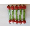 10 pincettes verte avec coccinelles, en bois, 4.5cm 10 pincettes verte avec coccinelles, en bois, 4.5cm