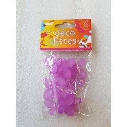 12 papillons satinées, 2cm,  lilas