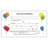 Cartes pour lacher de ballons. 100pces. Cartes pour lacher de ballons. 100pces.