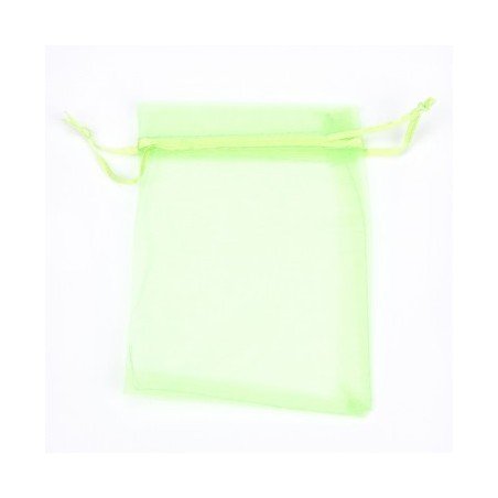 10 Organdybeutel, mint, 7.5 x 10 cm