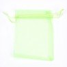 10 Sachets organdi, menta, 7.5 x 10 cm