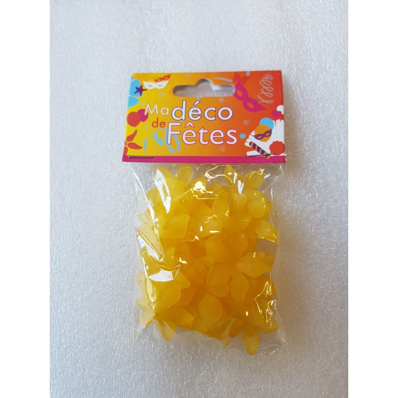 Fleurs satinée, jaune Fleurs satinée, jaune