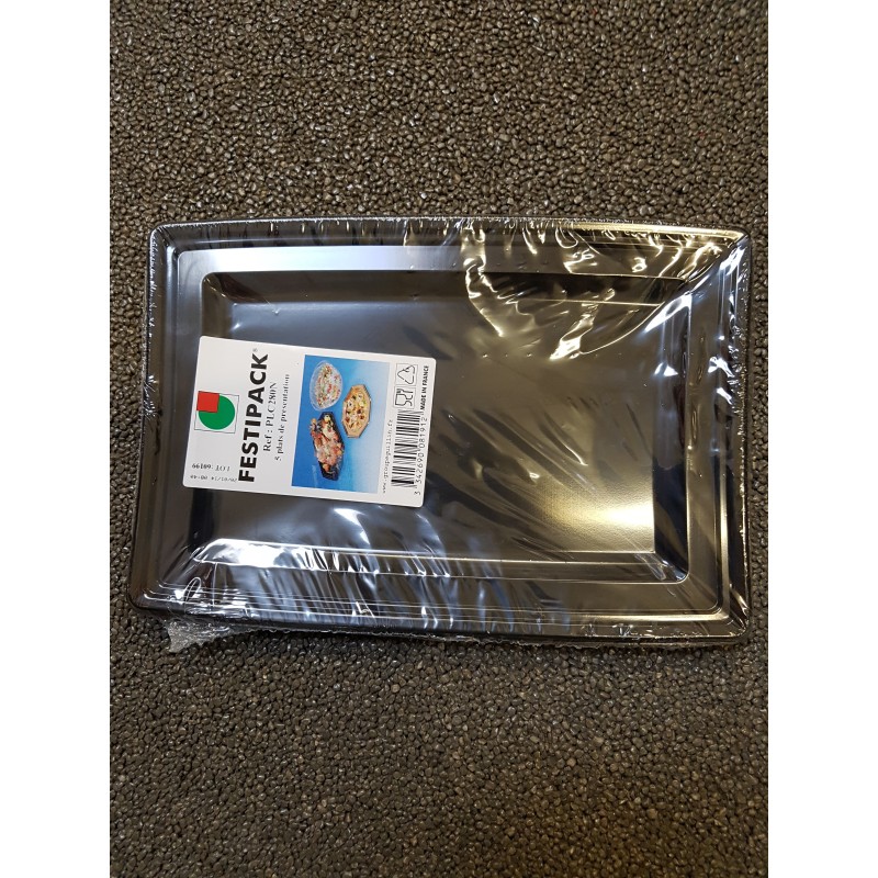 5 piatti per macelleria nera , 360 x240 x17 5 piatti per macelleria nera , 360 x240 x17