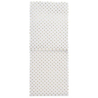 Sachet à couverts, pois métallisé or