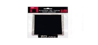 Ardoise de table, pailletée, 18ans