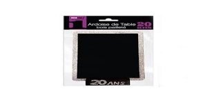 Ardoise de table, pailletée, 18ans