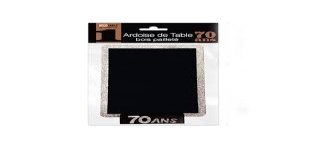 Ardoise de table, pailletée, 18ans