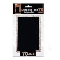 Ardesia, paillettes, 70 ans, 18 x 12 x 3 cm