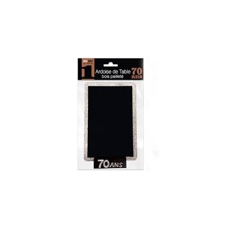 Ardoise de table, pailletée, 18ans