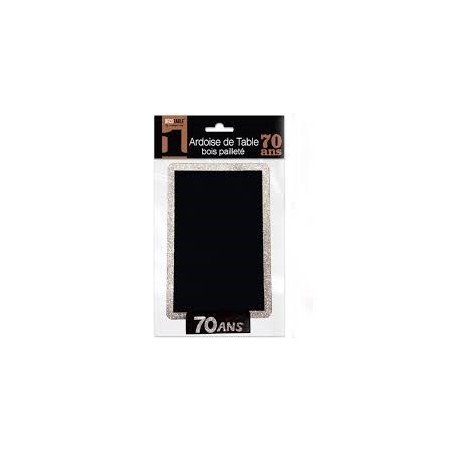 Ardoise de table, pailletée, 18ans