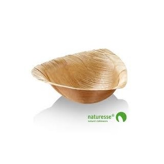 25 Trigon Schalen aus Palmblatt 18x17x5.5cm