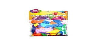 Sachet de 100 ballons couleurs assorties