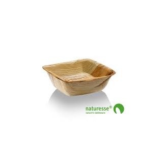 25 Muscheln zum Eintauchen in Palmblatt, 7x7x2,5cm