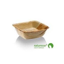 25 Muscheln zum Eintauchen in Palmblatt, 7x7x2,5cm