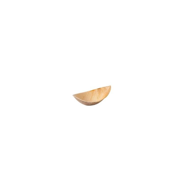 25 Coupelles "Bâteau" en feuilles de palmier, 11.5x6x2cm 25 Coupelles "Bâteau" en feuilles de palmier, 11.5x6x2cm