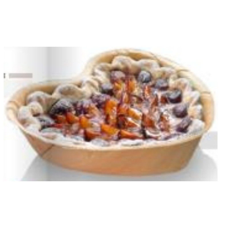 Herzförmiges Tablett, 265x270,60mm, Palmblatt, 1000ml