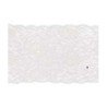 Chemin de table dentelle motif rose 17cmx5m, blanc