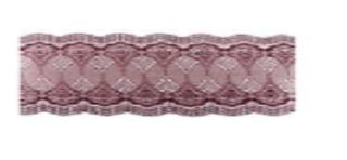Chemin de table dentelle persan bordeaux, 18cm x 5m