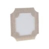 6 Marque-places en papier, cadre coton naturel, 6x6cm 6 Marque-places en papier, cadre coton naturel, 6x6cm