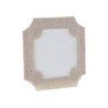 6 Marque-places en papier, cadre coton naturel, 6x6cm