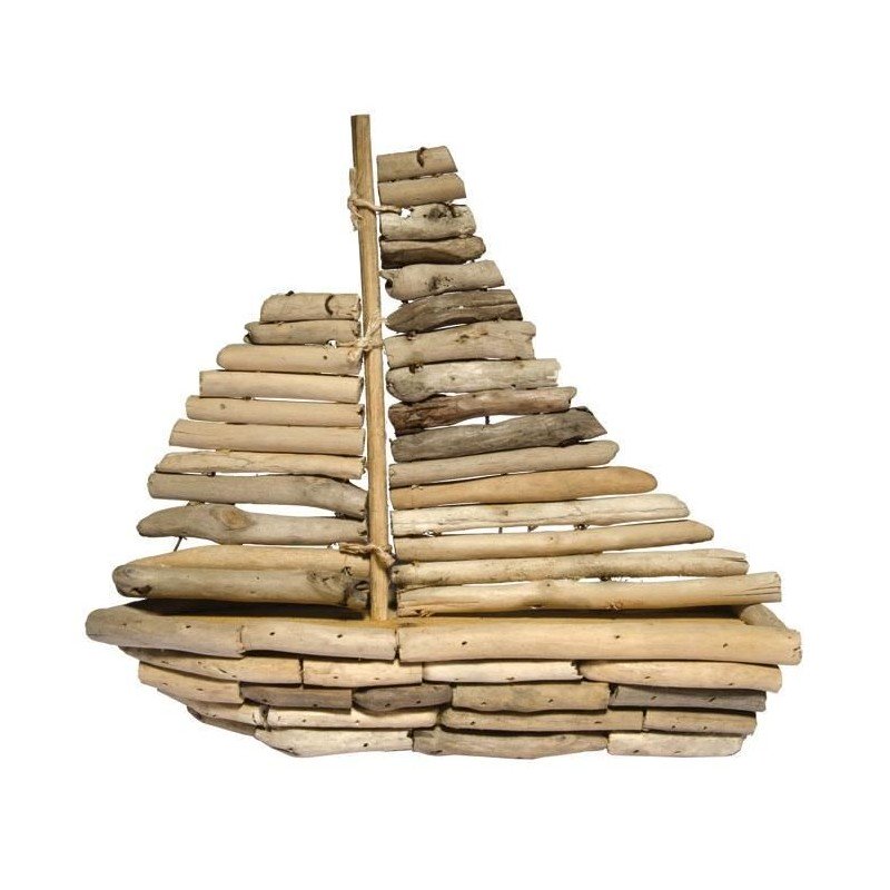 Bâteau en bois 28cmx28cm