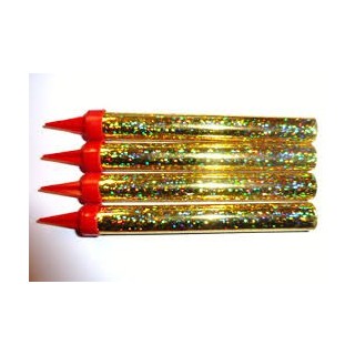 Candele, Fontane luminose, confezione da 4, 12,5 cm, durata 50 secondi