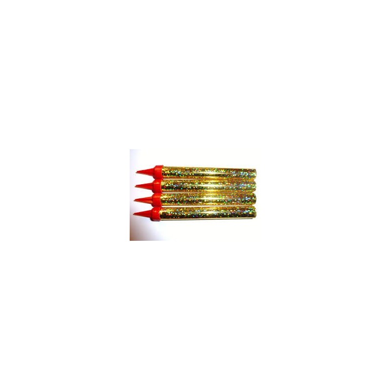 Candele, Fontane luminose, confezione da 4, 12,5 cm, durata 50 secondi Candele, Fontane luminose, confezione da 4, 12,5 cm, durata 50 secondi
