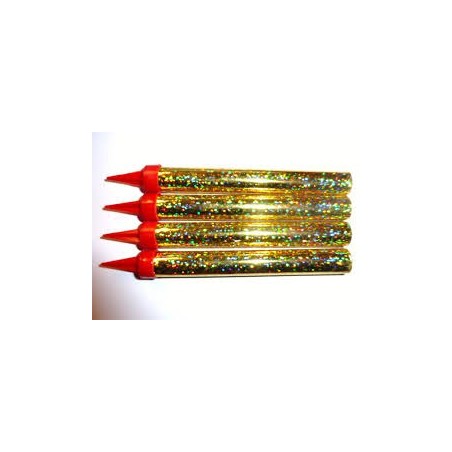Candele, Fontane luminose, confezione da 4, 12,5 cm, durata 50 secondi
