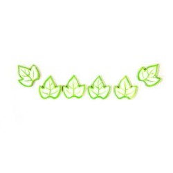 6 Confettis de table feuille