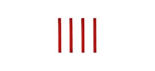 500 Pailles rouges Biodégradables 