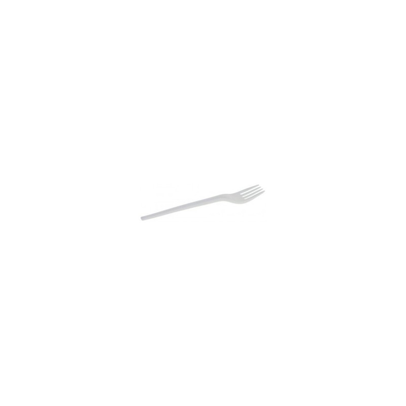 50 Fourchettes blanches, biodégradable, 16,8cm 50 Fourchettes blanches, biodégradable, 16,8cm