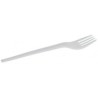 50 Fourchettes blanches, biodégradable, 16,8cm 50 Fourchettes blanches, biodégradable, 16,8cm