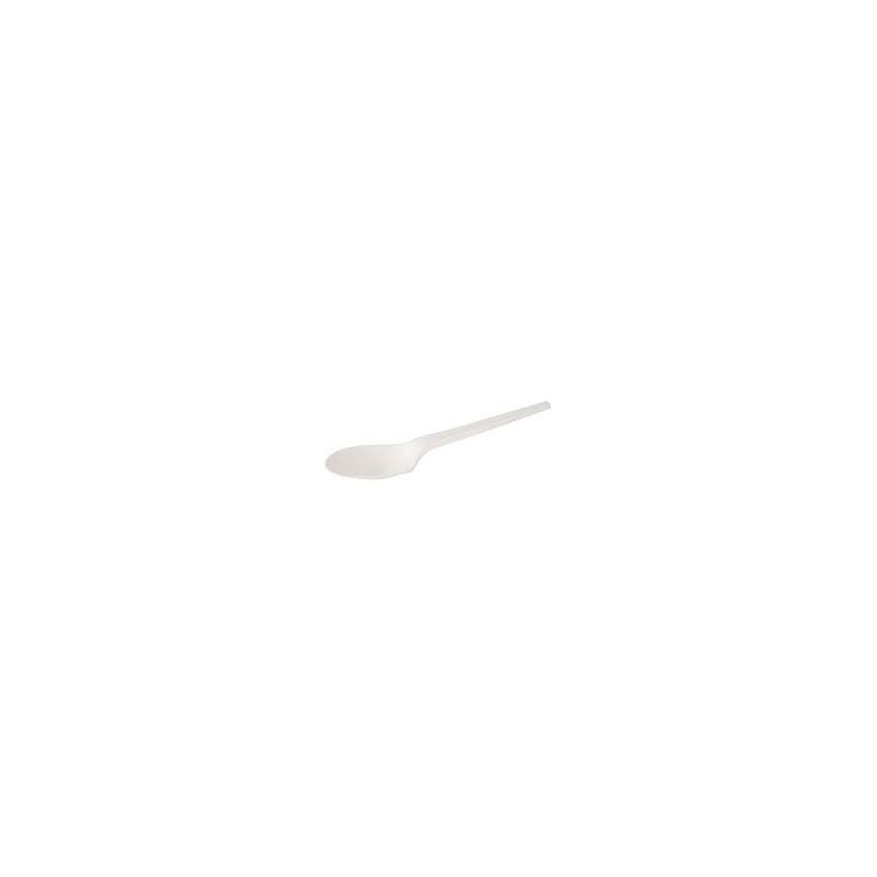 50 Cuillères blanches, biodégradable, 16,8cm 50 Cuillères blanches, biodégradable, 16,8cm