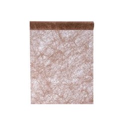 Chemin de table fanon, chocolat, 30 cm x de 5 mètres