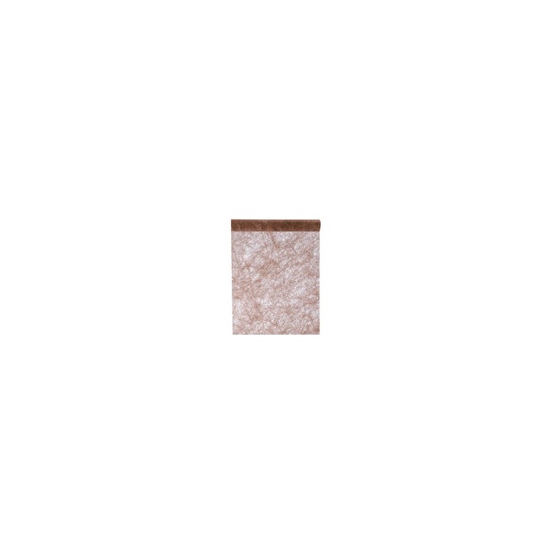 Chemin de table fanon, chocolat, 30 cm x de 5 mètres Chemin de table fanon, chocolat, 30 cm x de 5 mètres