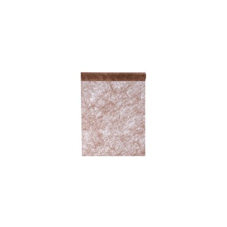 Chemin de table fanon, chocolat, 30 cm x de 5 mètres