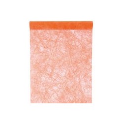 Chemin de table fanon, orange, 30 cm x 5 mètres