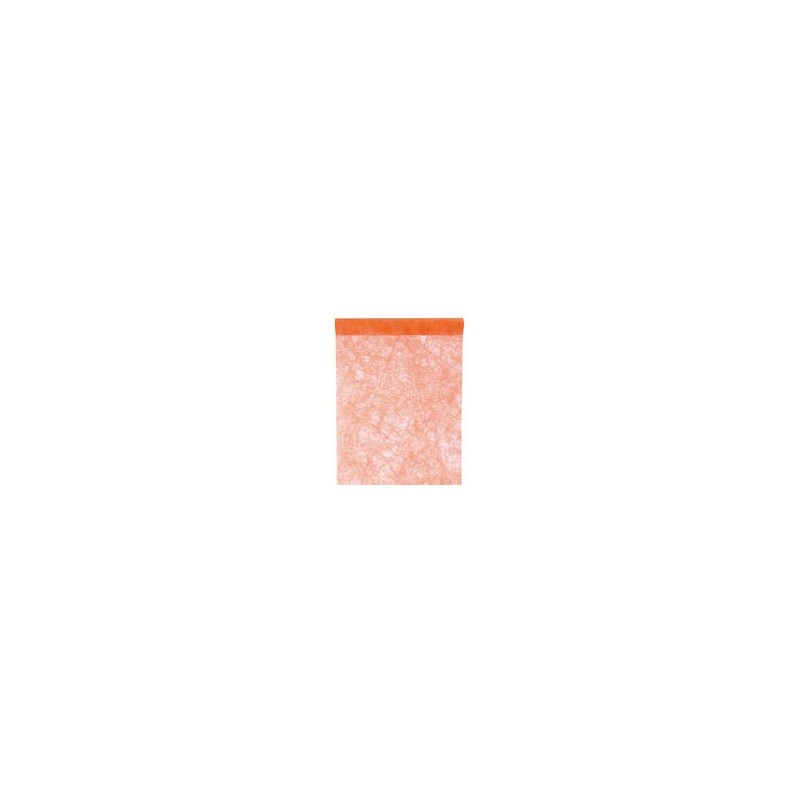 Chemin de table fanon, orange, 30 cm x 5 mètres Chemin de table fanon, orange, 30 cm x 5 mètres