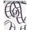 Tischläufer "Kino" schwarz, 30 cm x 5 mètres Tischläufer "Kino" schwarz, 30 cm x 5 mètres