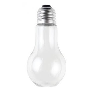 4 lampadine con attacco in alluminio per contenere confetti o dolci. D.5x11cm.