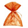 10 Organd Taschen, orange, 7,5 x 10 cm