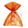 10 sacchetti di organza, arancio, 7,5 x 10 cm