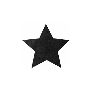 Sets de table étoile pailleté noir, sachet de 2 pièces
